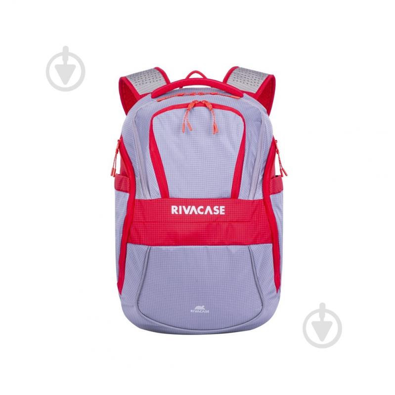 Рюкзак для ноутбука RivaCase 15.6" (5225 (Grey/red)) - фото 4