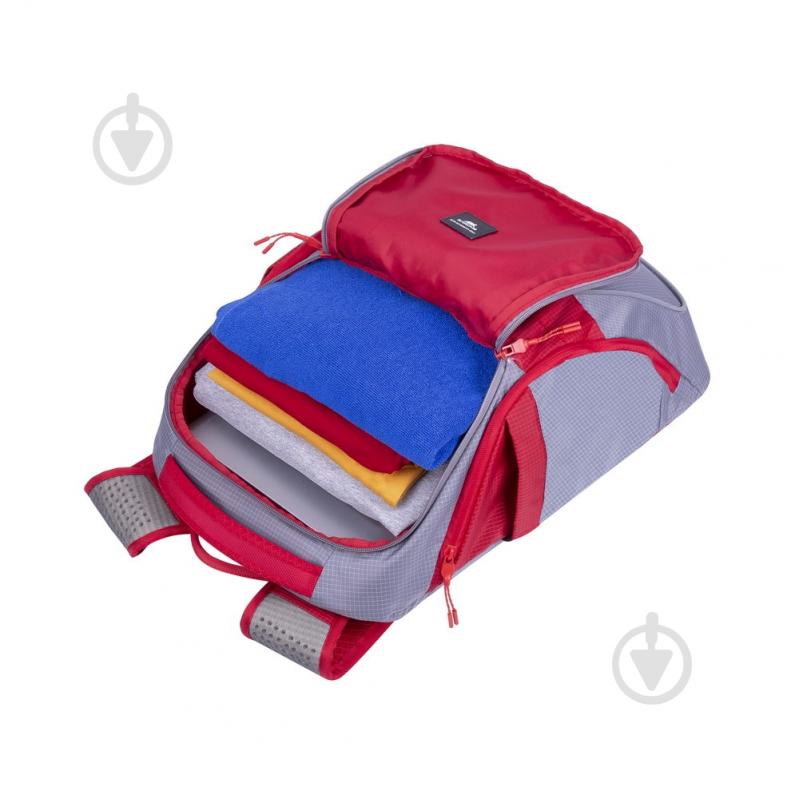 Рюкзак для ноутбука RivaCase 15.6" (5225 (Grey/red)) - фото 9