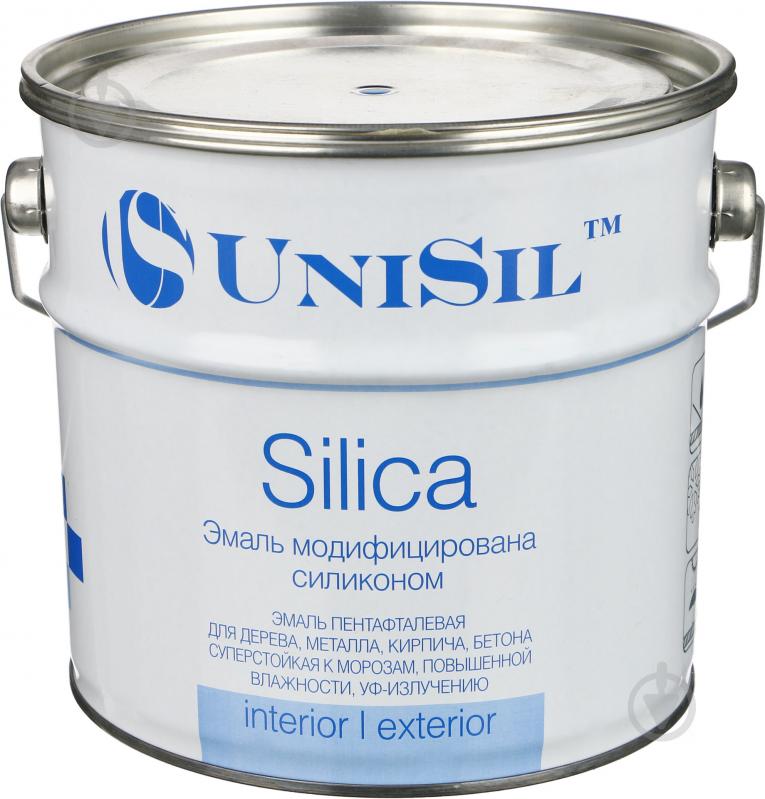 Эмаль UniSil пентафталевая Silica голубой глянец 2,2 л 2,8 кг - фото 1