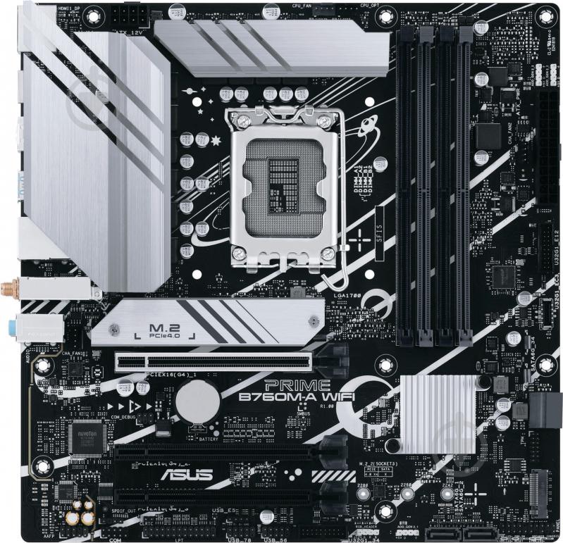 Материнська плата Asus 90MB1EL0-M0EAY0 (Socket 1700, Intel B760, micro ATX) - фото 1