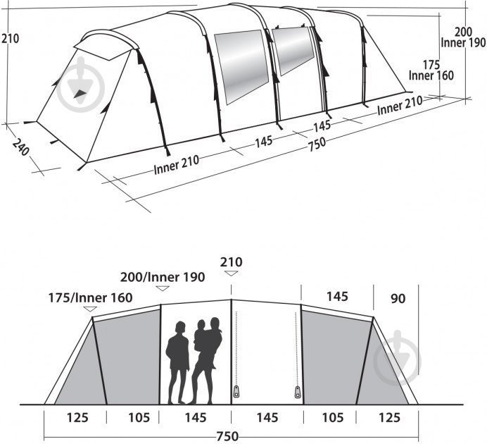 Палатка туристическая Easy Camp UNTSVILLE TWIN 800 RED 120344 - фото 9 Палатка туристическая Easy Camp UNTSVILLE TWIN 800 RED 120344 - фото 9