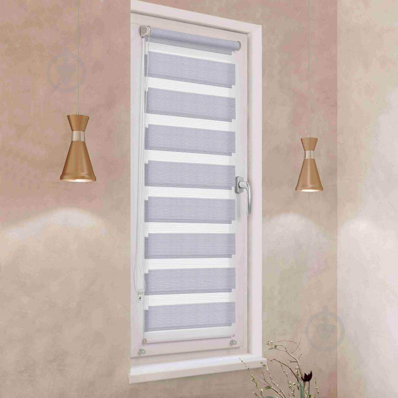 Ролета міні день-ніч Rollotex з фіксацією під нахил BH 213 Світло-сіра 84x160 см - фото 2 Ролета міні день-ніч Rollotex з фіксацією під нахил BH 213 Світло-сіра 84x160 см - фото 2