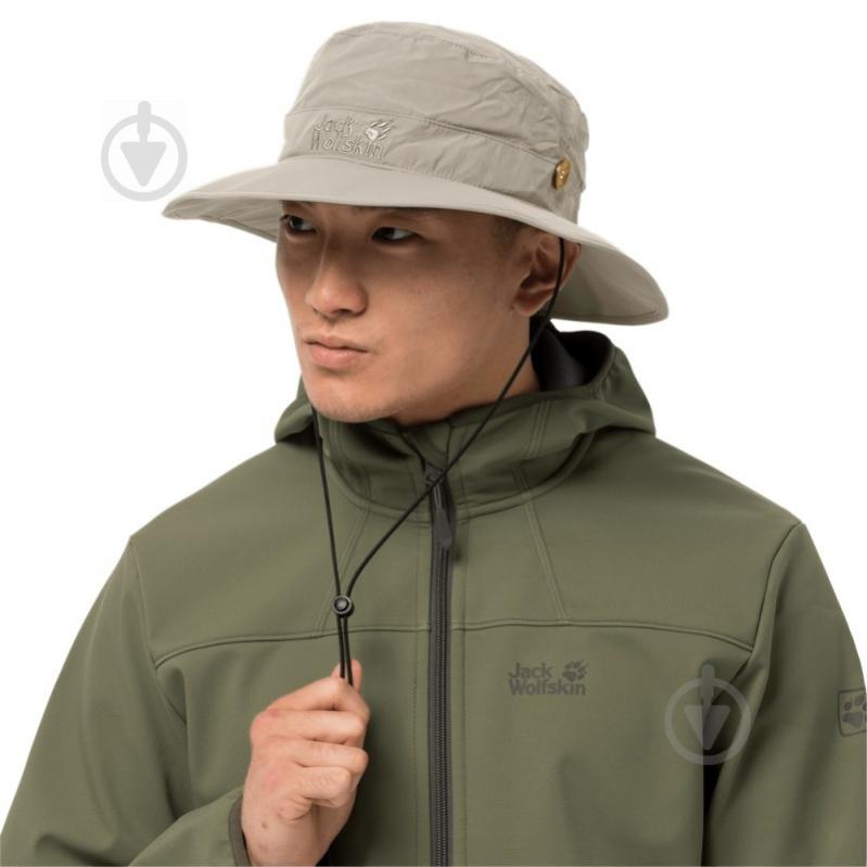 Панама Jack Wolfskin SUPPLEX MESH HAT 1902042-5505 р.L бежевий - фото 2