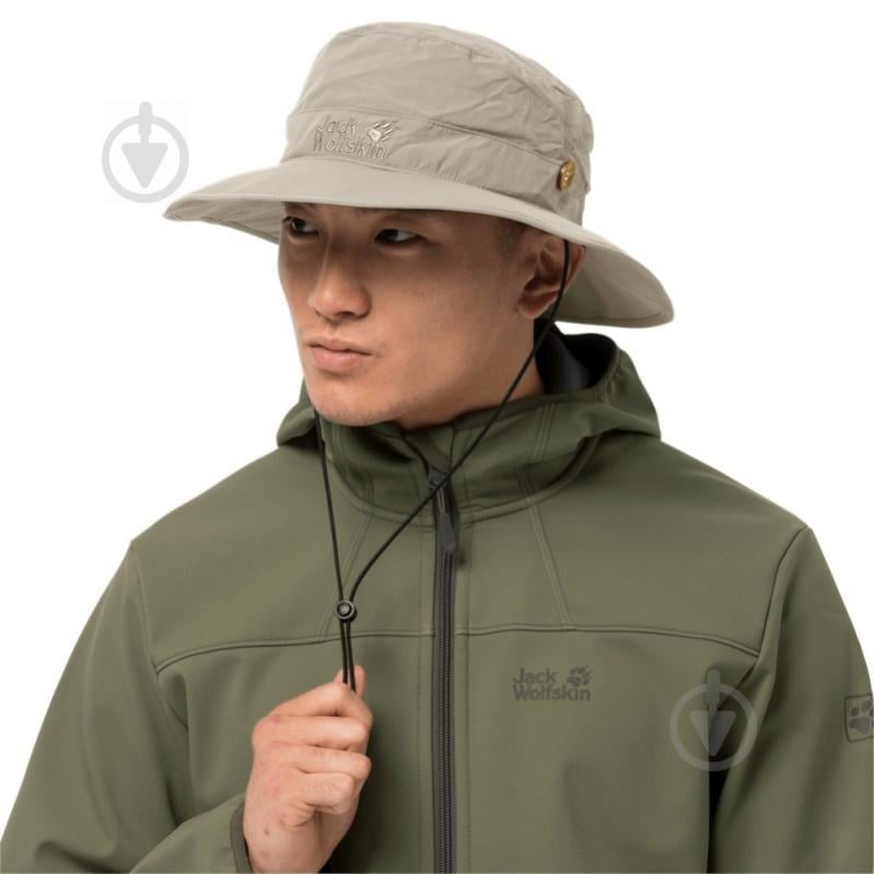 Панама Jack Wolfskin SUPPLEX MESH HAT 1902042-5505 р.M бежевий - фото 2