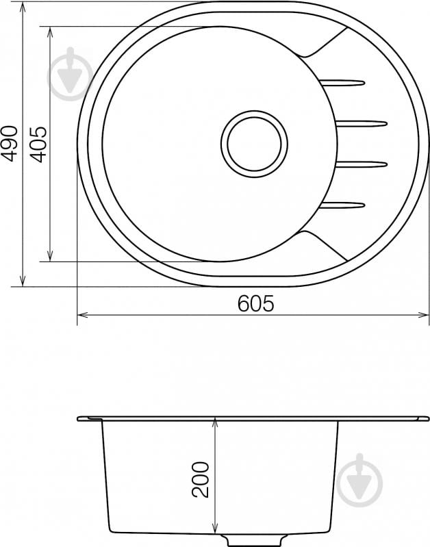 Мийка для кухні Water House Modus MMO 02.62 black - фото 4