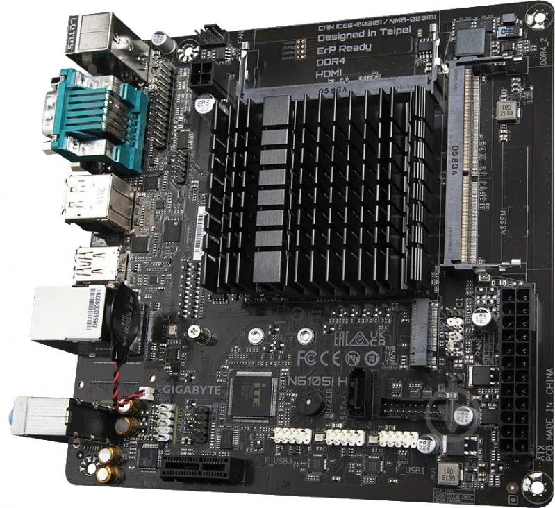 Материнская плата Gigabyte N5105I H (Integrated CPU, mini ITX) - фото 3