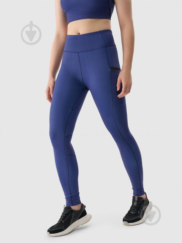 Лосины 4F TIGHTS FNK F304 4FWSS25TFTIF304-30S р.XL синий - фото 1