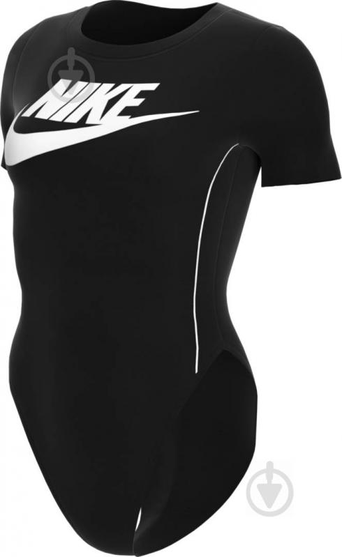 Боді Nike W NSW HRTG BODYSUIT SS CJ2355-010 L чорний - фото 3