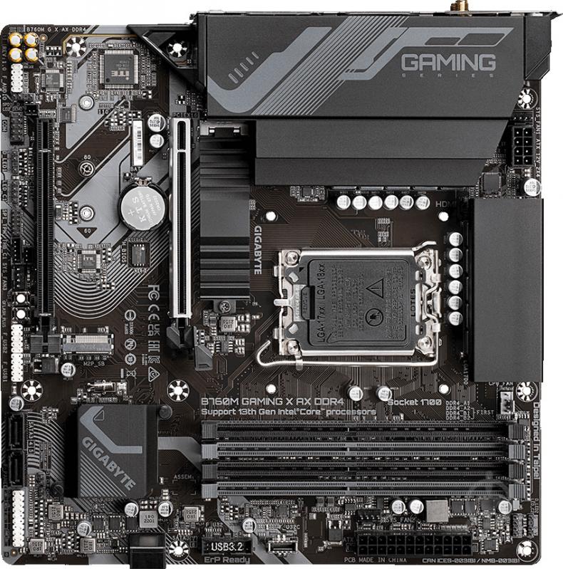 Материнська плата Gigabyte B760M G X AX DDR4 (Socket 1700, Intel B760, micro ATX) - фото 4