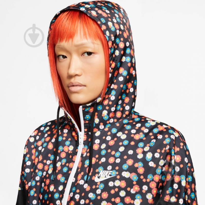 Джемпер Nike W NSW HRTG JKT WVN FLORAL CJ2471-010 р. XL черный - фото 6