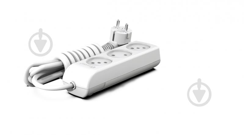 Подовжувач Borsan без заземлення 3 гн. білий 5 м BR-1543-5 - фото 2