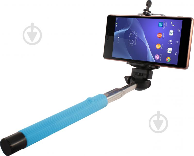 Селфи-монопод UFT  UFT стик со шнуром SS1 Light Blue - фото 2