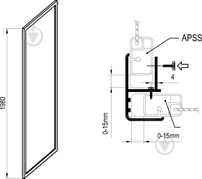 APSS-80 198 сатин+transparent - фото 2