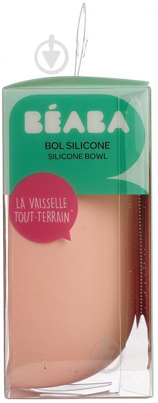 Миска Beaba силіконова на присосці 350 мл рожевий (913440) - фото 3