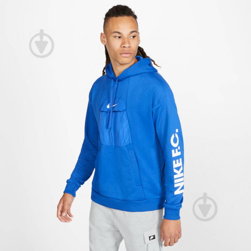 Джемпер Nike M NK FC HOODIE PO CJ2491-480 р. S синий - фото 2