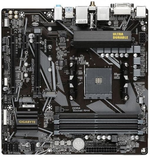 Материнская плата Gigabyte B550M DS3H AC (Socket AM4, AMD B550, micro ATX) - фото 4