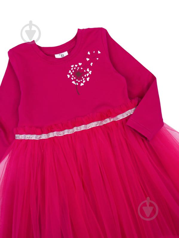 Платье Luna Kids с фатином р.98 малиновый - фото 2