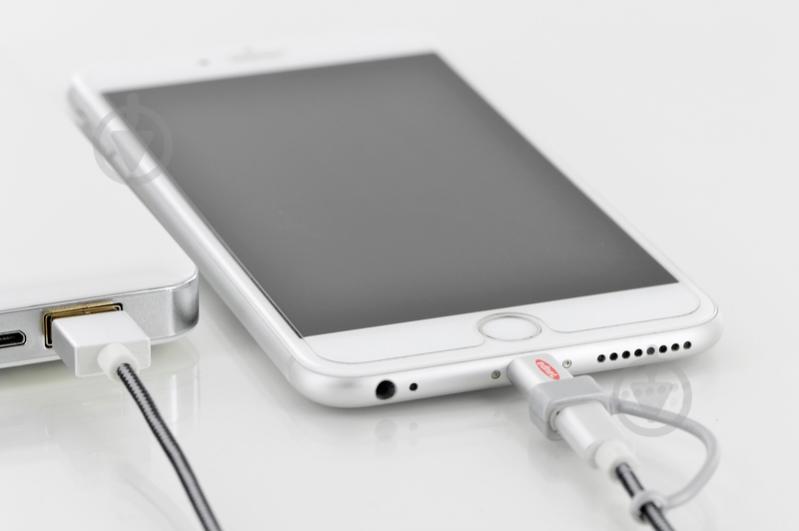 Кабель Digitus USB 2.0 Lightning+microUSB charge/sync 1 м черный (31052) - фото 5