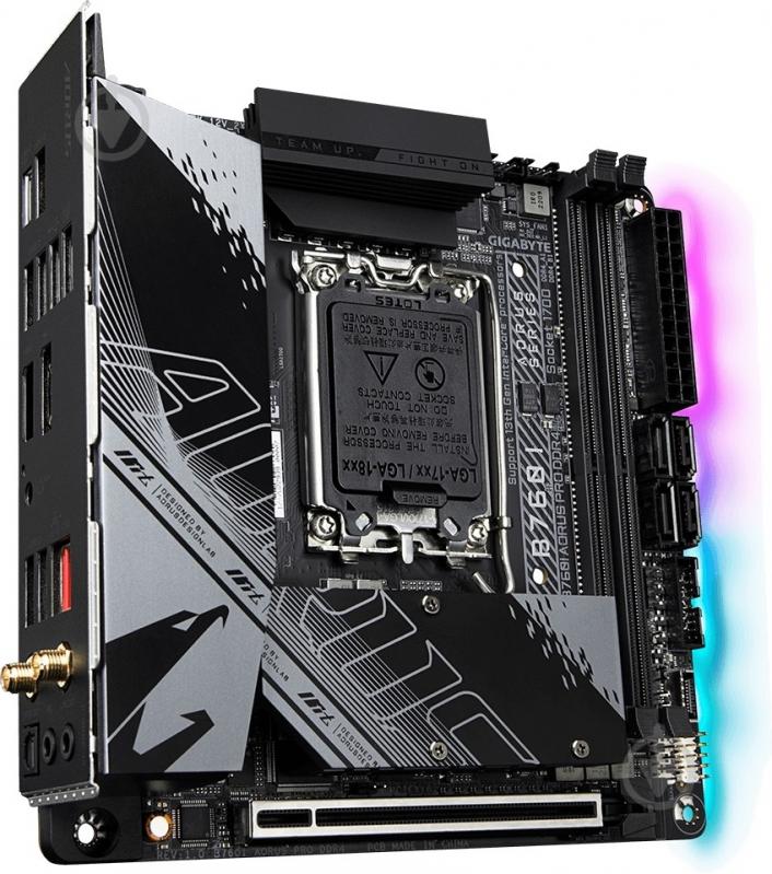 Материнская плата Gigabyte B760I AORUS PRO DDR4 (Socket 1700, Intel B760, mini ITX) - фото 4