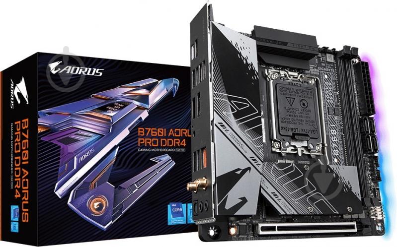 Материнская плата Gigabyte B760I AORUS PRO DDR4 (Socket 1700, Intel B760, mini ITX) - фото 7