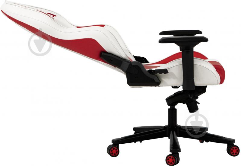 Кресло GT Racer X-3103 Wave White/Red бело-красный - фото 3