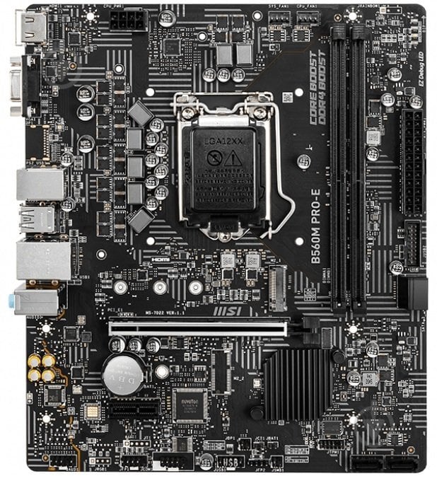 Материнская плата MSI 911-7D22-001 (Socket 1200, Intel B560, micro ATX) - фото 1