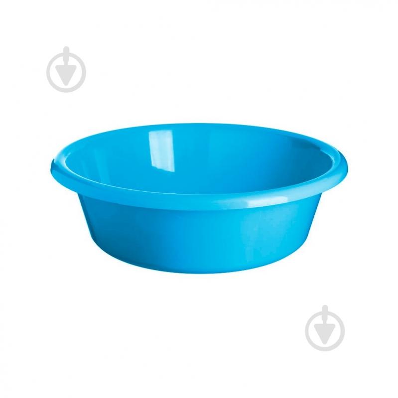 Таз пластиковый Sanja IPPI 37,5х37,5х12 см синий 7 л - фото 1