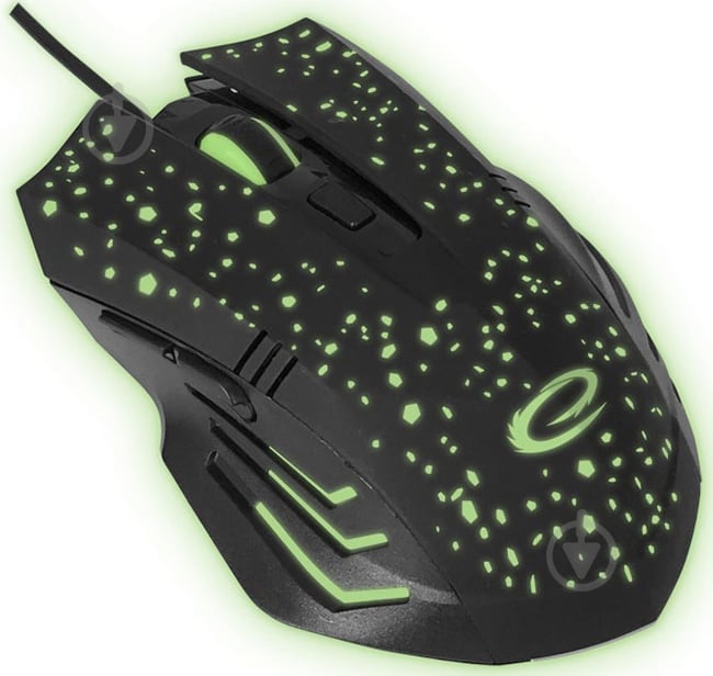 Мышка Esperanza MX212 GALAXY black/green (EGM212) - фото 3