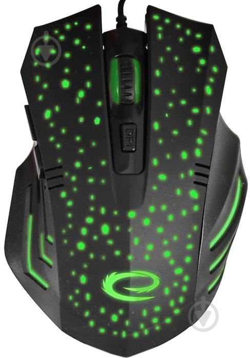 Мышка Esperanza MX212 GALAXY black/green (EGM212) - фото 1