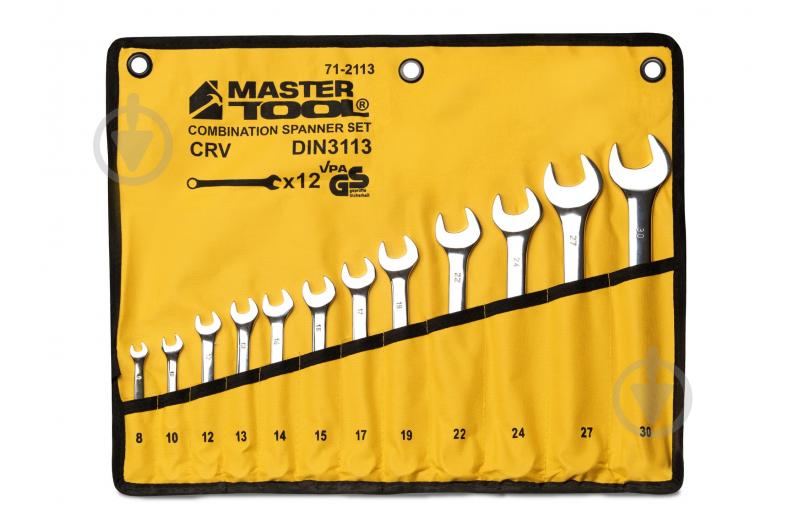 Набор ключей комбинированных MasterTool 12 шт. 71-2113 - фото 1