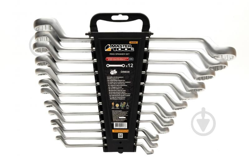 Набор ключей накидных MasterTool 12 шт. 72-3112 - фото 1