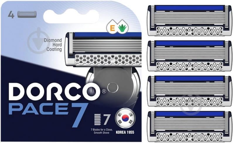 Комплект сменных кассет Dorco PACE7 4 шт. - фото 1