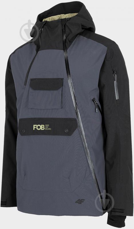 Анорак чоловічий демісезонний 4F SNOWBOARD JACKET KUMS002 H4Z22-KUMS002-22S р.2XL синій - фото 3