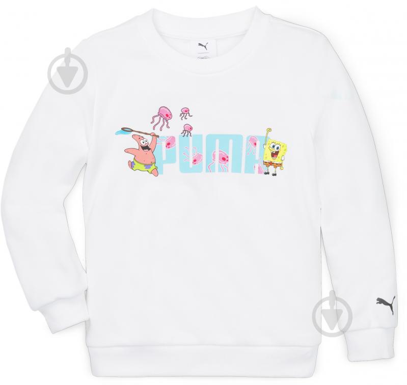 Джемпер Puma PUMA X SPONGEBOB CREW TR 67367102 белый - фото 1 Джемпер Puma PUMA X SPONGEBOB CREW TR 67367102 белый - фото 1