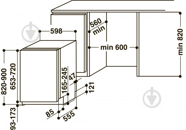 Встраиваемая посудомоечная машина Whirlpool WIP 4T233 PFEG B - фото 8