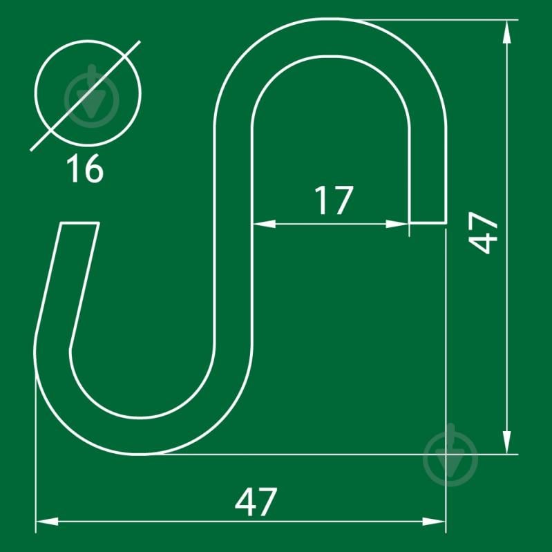 Крючок для рейлинга DC DR 30 G2 хром - фото 2