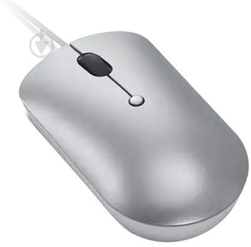 Мышь Lenovo 540 USB-C Wired Compact Mouse Cloud Grey (GY51D20877) - фото 2