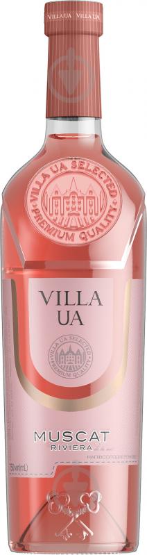 Вино Villa UA Мускат Рів'єра рожеве напівсолодке 0,75 л - фото 1