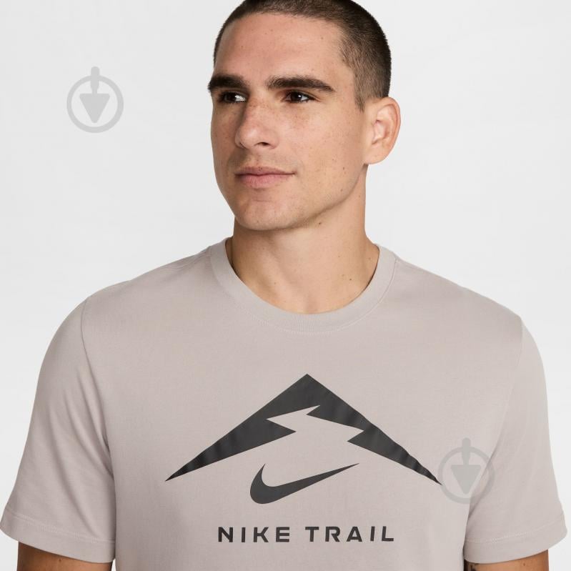 Футболка Nike M NK DF TEE TRAIL LOGO FQ3914-009 р.M сірий - фото 3