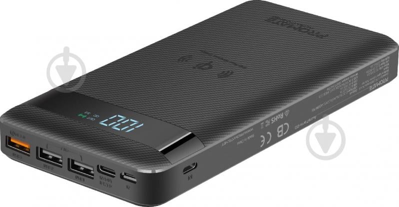 Повербанк Promate 20000 mAh (auratank-20.black) - фото 1 Повербанк Promate 20000 mAh (auratank-20.black) - фото 1