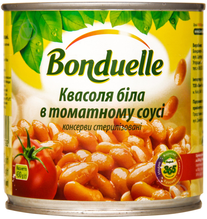 Квасоля бiла Bonduelle в томатному соусі 430 г - фото 1