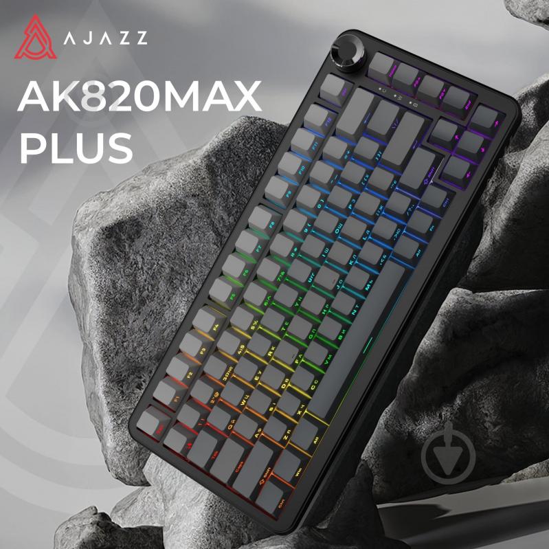 Клавиатура игровая Ajazz (AK820-MAX-WB-S-G) MAX PLUS White Birch Switch Black Gradient - фото 6