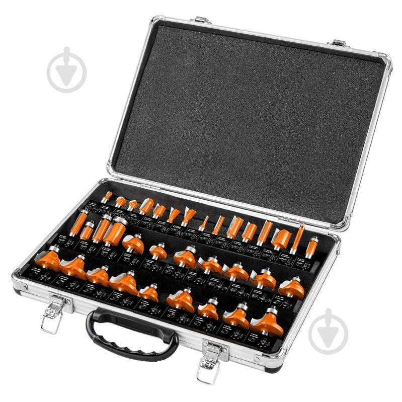 Набор фрез цилиндрическая NEO tools Widia 35 шт. 56-240 - фото 1