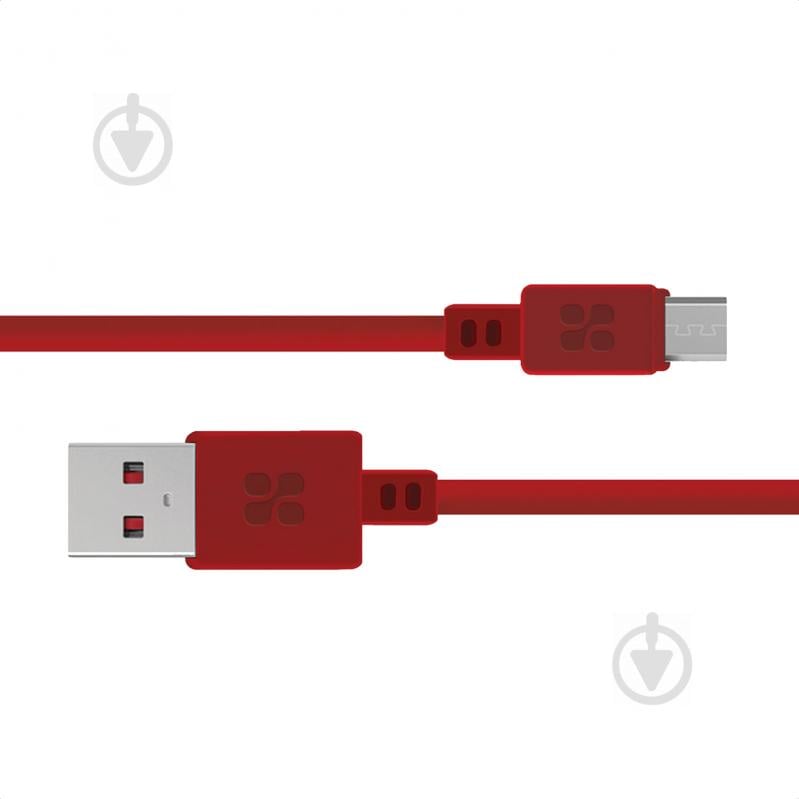 Кабель Promate MicroCord-1 USB-microUSB 2А 1,2 м красный (microcord-1.maroon) - фото 1