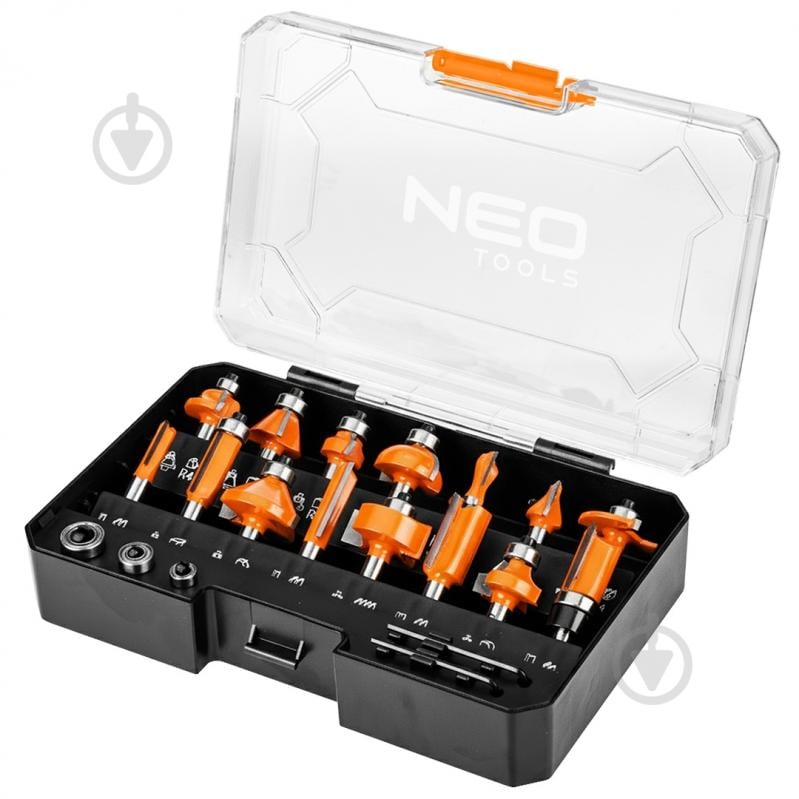 Набор фрез фасочная NEO tools Widia 15 шт. 56-241 - фото 1