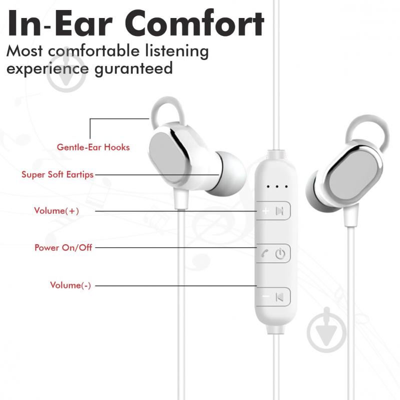Наушники Promate Rovi white - фото 6