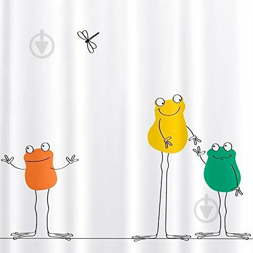 Шторка для ванны Tatkraft Funny Frogs - фото 2