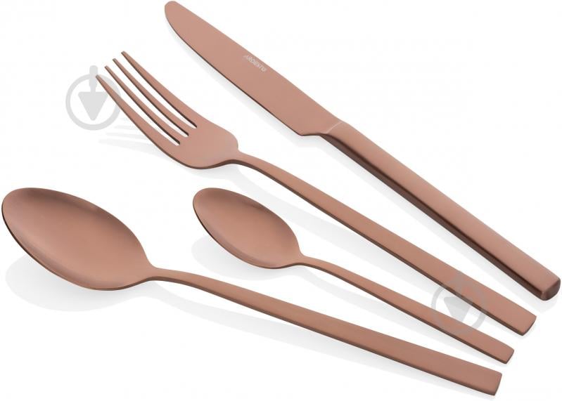 Набор столовых приборов Ardesto Black Mars Favola 4 шт. медный AR0704FSC - фото 1 Набор столовых приборов Ardesto Black Mars Favola 4 шт. медный AR0704FSC - фото 1