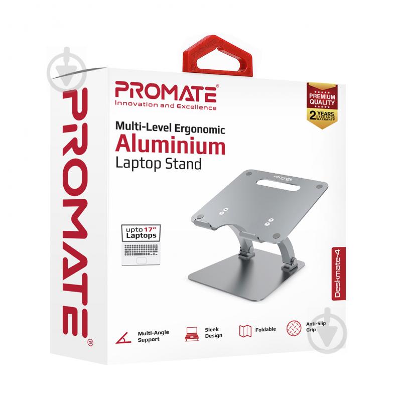 Підставка для ноутбука Promate DeskMate-4 Grey - фото 6