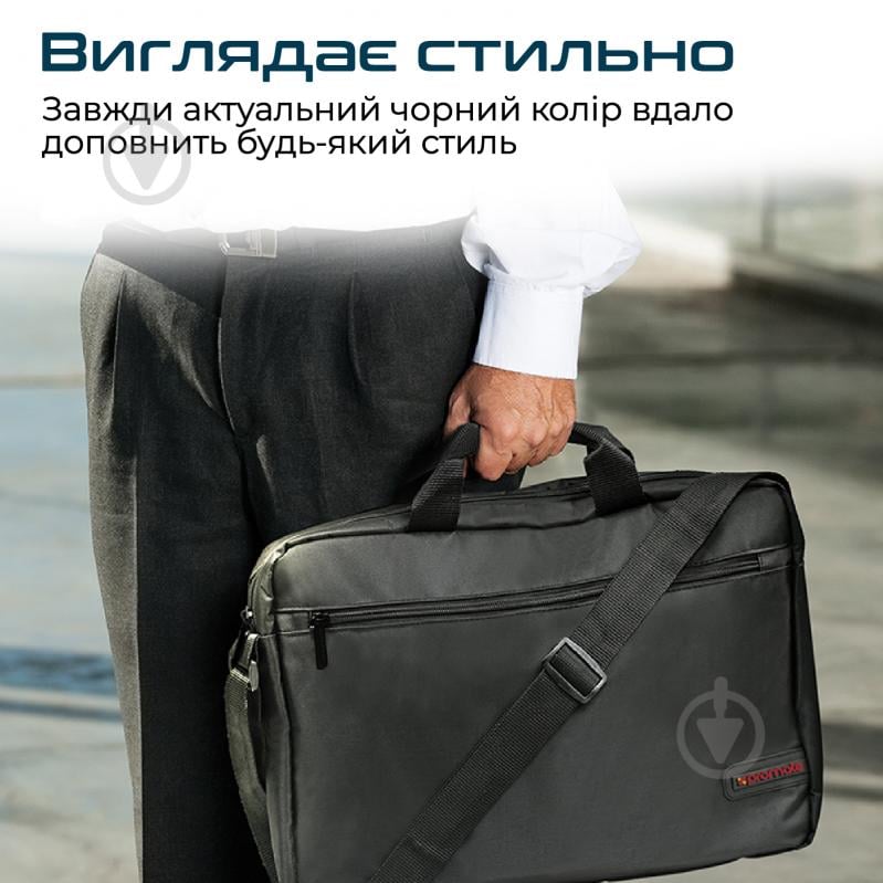 Сумка Promate Gear-MB 15.6" black (gear-mb.black) - фото 5